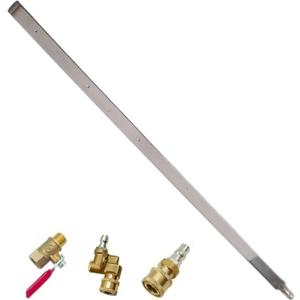 Car Radiator Cleaning Tool,Non Disassembly Water Tank Condenser Cleaning Kit,Dual Use Water Air Flush for Cars, Trucks, RV Radiators (Dual-Purpose Joint +180 Rotary Joint + Valve)