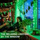 suddus 100 LED Green Christmas Lights with Remote, Clear Wire Green String Lights Plug in, 33ft Waterproof Dimmable Connectable String Lights Outdoor for Tree, Window, St Patrick's Day Decor