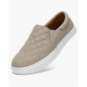 STQ Loafers for Women Memory Foam Slip On Sneakers EleeS Quilted 1.0 Comfort Fall Shoes, Size 10.5