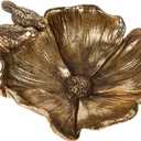 NIKKY HOME Small Jewelry Dish Tray, Vintage Bird Ring Holder, Gold Jewelry Tray, Trinket Dish Vanity Tray for Dresser Christmas Birthday Wedding Gifts