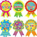 Treasure Cove Happy Birthday Stickers for Kids Birthday Badge Stickers It's My Birthdays Sticker for Home Classroom Party Decoration 204Pcs