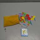 LovesTown 209 PCS Shapes Wooden Pattern Blocks for Kids,Geometric with Activity Cards and Storage Bag, Educational Tangram Puzzles,Great Learning Gift from Parents or Teachers