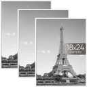 upsimples 18x24 Picture Frame White 3 Pack, Scratch-Proof Poster Frames 18 x 24 for Photo Gallery - Slide-In Strips, Horizontal or Vertical Wall Mounting