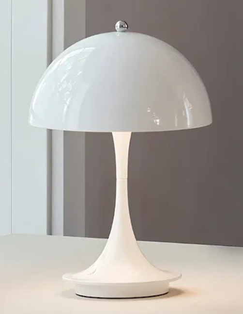 Mushroom Lamp, Touch Bedside Lamp Dimmable Nightstand Light for Bedroom Living Room, White