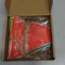 HESTYA 42 Pieces Colorful Pennant Banner Flag Multicolor Bunting Triangle Banner Pennants for Birthdays Classroom School Carnival Garland Outdoor Events Party Hanging Decorations