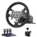 PXN V99 Force Feedback PC Racing Wheel Detachable Gaming Sim Steering Wheel | 270/900° PC Steering Wheel with Pedals and Shifter, Driving Race Wheel Simulator for Windows PC/PS4/Xbox One/Xbox Series X/S