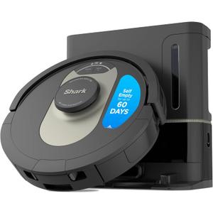 Shark AV2501AE AI Robot Vacuum with XL HEPA Self-Empty Base, Bagless, 60-Day Capacity, LIDAR Navigation, Perfect for Pet Hair, Compatible with Alexa, Wi-Fi Connected, Carpet & Hard Floor, Black
