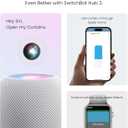 SwitchBot 2025 Automatic Curtain Opener 3 Rod-Bluetooth Remote Control, WiFi&Smartphone Control, Upgraded High-Performance, Add Hub to Work with Alexa, Google Home, HomeKit