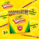 Crayola Mini Twistables Crayons for Kids (50ct), Back to School Supplies, No Peel Crayons for Coloring Books, Gift for Toddlers & Kids, Arts & Crafts, 3+
