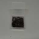 Hotop 30 Pcs Metal Drapery Curtain Rings 0.98/1.26/1.65 inch Interior Diameter and 30 Pcs Hanging Curtain Drapery Pin Hooks for Window Door Shower(Brown,32 mm)