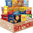 Frito-Lay Ultimate Classic Snacks Package, Variety Assortment of Chips, Cookies, Crackers, & Nuts, (Pack of 40) (Packaging May Vary)