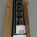 PHAREGE Moon Phase Floating Shelves Black Silver, Set of 3 Small Decorative Wall Shelves for Book Plant Storage, Crystal Figurine Collectibles Display Shelf for Bedroom Kid Room