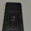 Fetrim Case for Galaxy S22 Plus, Camera Cover Phone Case with Rotation Ring Stand for Samsung Galaxy S22 Plus - Black