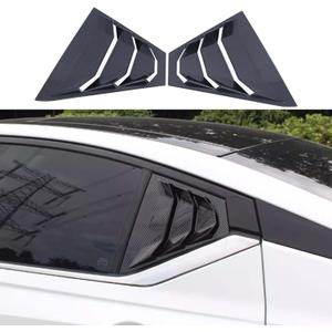 Racing Style ABS Material Rear Side Window Louvers Air Vent ScoopShades Cover Blinds for Altima 2019 2020 2021 2022 2023 2024 2025 (Carbon Fiber Pattern)