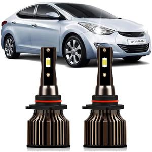 Compatible For Hyundai Accent 2018 2019 2020 2021 2022 Lights Bulbs, High Beam Car Light Bulbs, 30000LM Super Bright 6000K White, Plug and Play, Pack of 2