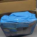 3 Rings Kiddie Pool for Toddler, 48”X12”，Kids Swimming Pool, Inflatable Baby Ball Pit Pool, Small Infant Pool (Blue)
