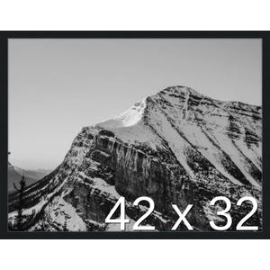 Frame It Easy 42 x 32 Black Wood Frame (Derby)