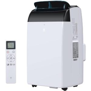 GAOMON 12000 BTU Portable Air Conditioner with Remote Control, 3-in-1 Free Standing Cooling Portable AC Unit with Cool/Dry/Fan Mode, Cools Up to 700 Sq.Ft with Sleep Mode,2 Fan Speed,Black Top