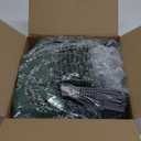 5FT Pop up Christmas Tree for St Patrick's Day Indoor Decor,Pre-lit Mini Christmas Tree with 60 Lights,Green White Artificial Pencil Tree Collapsible Tinsel Lighted up Easter Decor Tree with Glitter