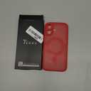 TOCOL for 17 Case, Full Camera Protection, Built-in Magnetic Ring, Compatible with Magsafe Charger, Drop Protection, Translucent Matte Phone Case for Phone 17 6.3 inch (Red)