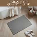 RESARE Non Slip Bath Mat - Machine Washable Bathroom Rug, Super Absorbent, Quick Dry, 20"x32", Dark Grey
