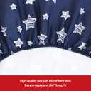 Crib Sheets for Boys or Girls 2 Pack, Fitted Crib Sheet for Standard Size Crib and Toddler Mattresses, Soft and Breathable Material, Grey & Navy | 52"X28"X 8"