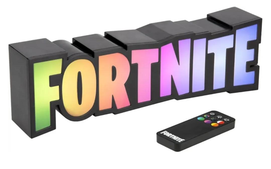 Fortnite RGB Color Changing Gaming Lamp with Remote Controller, Officially Licensed Gaming Light, Wall or Desk Display, USB Powered, Home Decor for Gamers | Paladone