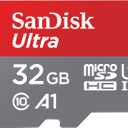 SanDisk 32GB Ultra microSDHC UHS-I Memory Card with Adapter - 120MB/s, C10, U1, Full HD, A1, Micro SD Card - SDSQUA4-032G-GN6MA [New Version]