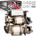 3pcs Catalytic Converter Compatible with Honda Accord 2003-2007 3.0L, 2005-2010 Odyssey EX/LX, 2005-2008 Pilot, 2006-2008 Ridgeline 3.5L Replaces 16450, 16451, 16351 (EPA Compliant)