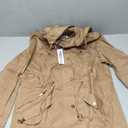 Lock and Love Women's Casual Military Anorak Jacket - Lightweight Detachable Hooded Safari Utility, Size M