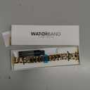 for Apple Watch Band Watch Series 7/6/5/4/3/2/1 Accessories 38mm 40mm 42mm 44mm Belt Loop Bracelet Cowboy Chain Strap Wrist Watchband (Color : Gold, Size : 44mm 42mm)