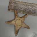22" Wooden Rustic Starfish Nautical Coat Hook Bathroom Towel Hanger Hanging Plaque for Garden Indoor Outdoor Coat Rack Kitchen Coastal Wall Decor