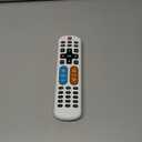 GE BigEZ OneTouch Big Button Universal TV Remote for Seniors, Easy to Use, Replacement Remote for Samsung, LG, Sony, Vizio, Roku TV, Streaming Players, Backlit Buttons, 2 Device, White, 84666