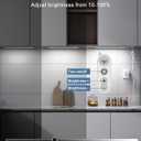 Remote Control Under Cabinet Led Light Plug in, Dimmable Daylight White 4500K, 6 Pack 12 inch Linkable Under Counter Lights for Kitchen Upgrade ETL Listed Plug 24V, UNO-LK 4500K