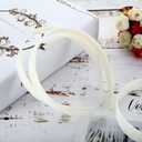 HESTYA 40 Pcs Plastic Headbands for Women DIY Craft 1 Inch Hair Bands Headwear with Teeth Wide Plain Blank Headbands Custom Hair Accessories for Graduation Halloween (White)