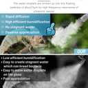 Top fill Reptile Fogger Terrariums Humidifier Fog Machine Mister with 4L Visible Large Tank & Extension Hoses, Suitable for Terrariums & Enclosures, Ideal for Reptiles/Amphibians/Herps/Vivarium/Moss