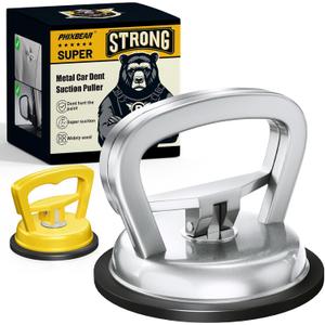 Manual Car Dent Puller 2pcs, Aluminum Dent Removal Tool for Small & Shallow Dents, Hand Operated Paintless Dent Repair