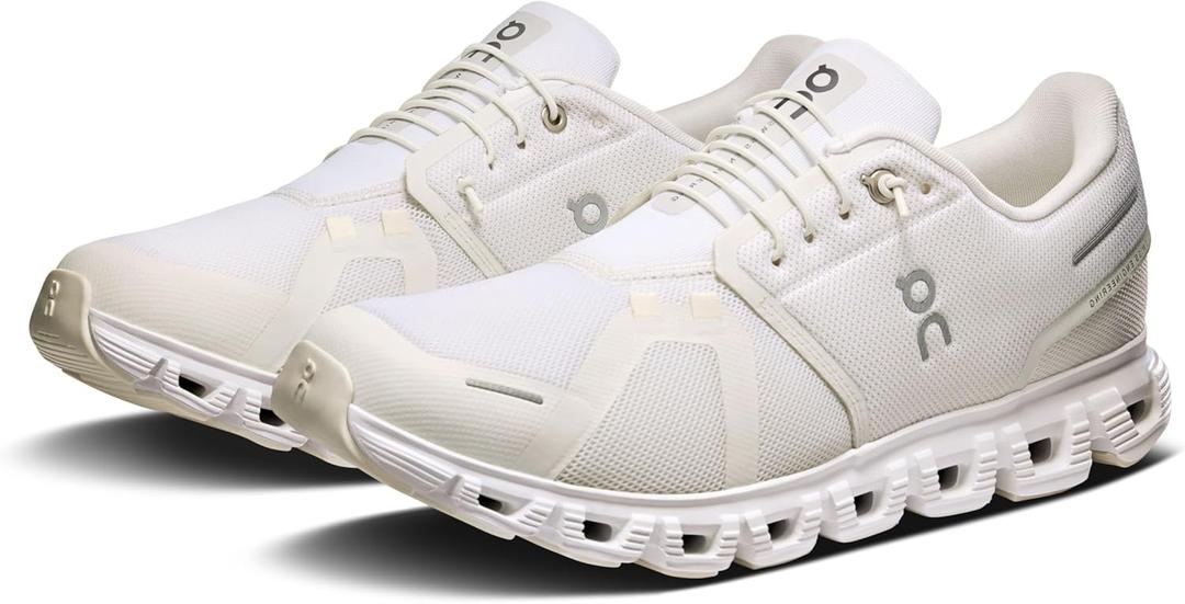 On Men's Cloud 6 Sneakers (11, White/White)