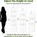 2 Pcs Garden Obelisk Trellis for Climbing Plants Outdoor 6 Ft Rose Bush Round Trellis for Pots Rustproof Metal Pipe with Plastic Coated Plant Flower Trellises for Clematis Vine Jasmine Support