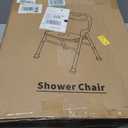 Folding Shower Chair for Elderly and Disabled, Shower Chair for Inside Shower, Foldable Bath Chair for Seniors, Travel Portable Collapsible Shower Seats for Adults