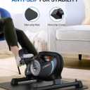 Under Desk Bike Pedal Exerciser, Quiet Magnetic Mini Exercise Bike with MERACH App for Arm, Leg Recovery, Physical Therapy, Smooth Foot Desk Cycle