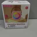 Mini Karaoke Machine, Portable Bluetooth Karaoke Speaker with 2 Wireless Microphones and Party Lights for Kids and Adults, Birthday Gifts for Girls Boys Family Home Party