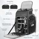 STARTRC VCR Camera Backpack Professional Bag 40L DSLR/SLR Mirrorless Travel Case Photography Tactical Compartment Compatible with Canon/Nikon/Sony Camera Holder Tripod Lens Laptop