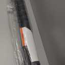 Reinforced 42 Tall x 130 Extra Wide Retractable Baby Gates Extra Tall Pet Gate for Wide Openings Long Dog gate with Rods to Prevent Crawling Through, Dog Gates for Doorways Indoor Outdoor, Black