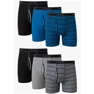 Hanes mens Underwear Boxer Briefs Pack, Cool & Breathable Cotton Moisture-wicking Underwear for Men, No Ride Up,XL