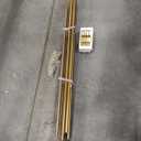 KAMANINA 1 Inch Double Curtain Rod 72 to 144 Inches (6-12 Feet), Gold Curtain Rods for Windows 66 to 120, Heavy Duty Telescoping Drapery Rod with Twisted Cage Finials