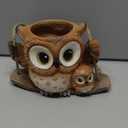 Swing Owl Hanging Planters for Indoor Plants, Cute Small Succulent Pots with Drainage Hole, Unique Resin Plant Hangers Outdoor, Hanging Plant Holder for String Of Pearls, Gift Ideas for Mother