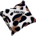 2 x Magic Self-Adhesive Cosmetic Makeup Storage Bag for Travelling, Protectable Travelling Organizer, Easy-Packing Cosmetic Bag Magic Patch Cloth, Camera Lens Protection Wrap, Camera Bag, (Gold Leopard)