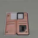 DJDUCK Designed for Moto G Stylus 2025 Case Wallet with Card Holder, [Magnetic Clasp Cover] [RFID Blocking Leather Protection] Shockproof Women Men Cases for Moto G Stylus 2025 Rose Gold