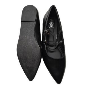 Trary Flats for Women Closed Pointed Toe Mary Jane Shoes Women Comfortable Slip on Ballet Flats Dressy Shoes Adjustable Strap PU Leather Mary Janes Loafers, Size 9